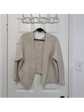 Brandy Melville Open-Front Cream Knit Women's Sweater Cardigan